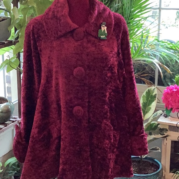 Handmade artisan fall jacket from A Fair in the Park Shadyside Pittsburgh Pa - Picture 9 of 16